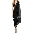 thumbnail image 3 of HAPPY BAY Women's Beach Bikini Wraps Sarong Swimwear Cover up Wrap Skirt Bathing suit Swimsuit Pareo Coverups for Women One Size Jade, Embroidery, 3 of 5