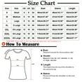 thumbnail image 3 of YUNAFFT Womens Tops Casual Loose Fashion Women's Fashion Printed V- Neck Three Quarter Sleeve T-shirt Blouse Loose Tops On Sale, 3 of 5
