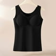 thumbnail image 2 of QLEICOM Undershirts for Women,Womens Tank Tops,Womens Tank Top Shapewear Tummy Control Slimming Camisole Tops with Bras for Women Seamless Cami Body Shaper Crew Neck, 2 of 4