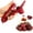 Red, variant on Cherry Pitter Tool, Heavy-Duty Stainless Steel Pitting Tool, Portable Cherries Corer Stoner Seed Tool with Lock Design, Fruit Pit Remover for Cherry Jam(Black)
