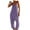 Purple, variant on Lovskoo Jumpsuits for Women Casual Summer Rompers Sleeveless Loose Spaghetti Strap Baggy Overalls Jumpers with Pockets 2023 Black