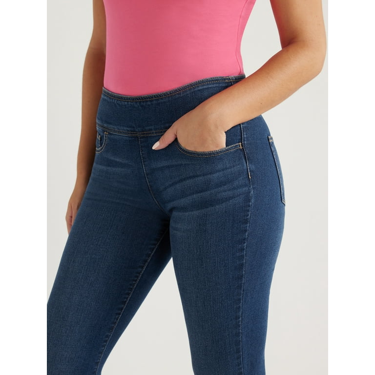Sofia Jeans Women s Melissa Flare Pull On High Rise Jeans 33.5 Inseam Sizes 2 20 Walmart