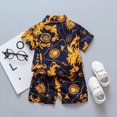 thumbnail image 3 of Toddler Boys' Short Sets Boys Summer Clothes Kids Summer Funny Outfits Shirt Short Sets 12M 18M 2T 3T 4T 5T 6T Toddler Boy Clothes Kaprioy, 3 of 7