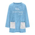thumbnail image 6 of lcziwo Womens Sherpa Pullover Winter Fuzzy Fleece Sweatshirts Oversized Crewneck Tunic Sweatshirt Loose Comfy Loungewear Tops with Colorblock Pockets Light Blue XL, 6 of 7