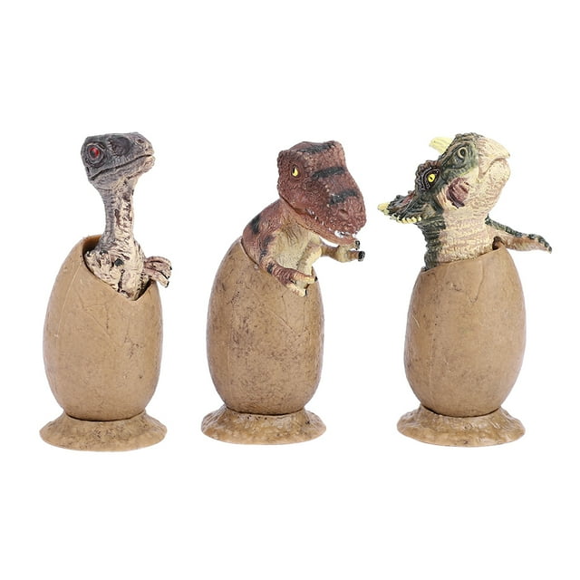Eclosión de huevo de dinosaurio, 3 unids/set Figura Huevos de dinosaurio Huevo de dinosaurio Figura de juguete Huevos de dinosaurio Funcionalidad versátil