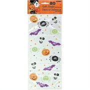Unique Industries Assorted Colors Halloween Party Bags, 20 Count