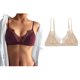 thumbnail image 1 of 2pcs mujeres Bralette ajustable elegante de moda transpirable encaje triángulo sujetador para la vida diaria, 1 of 6
