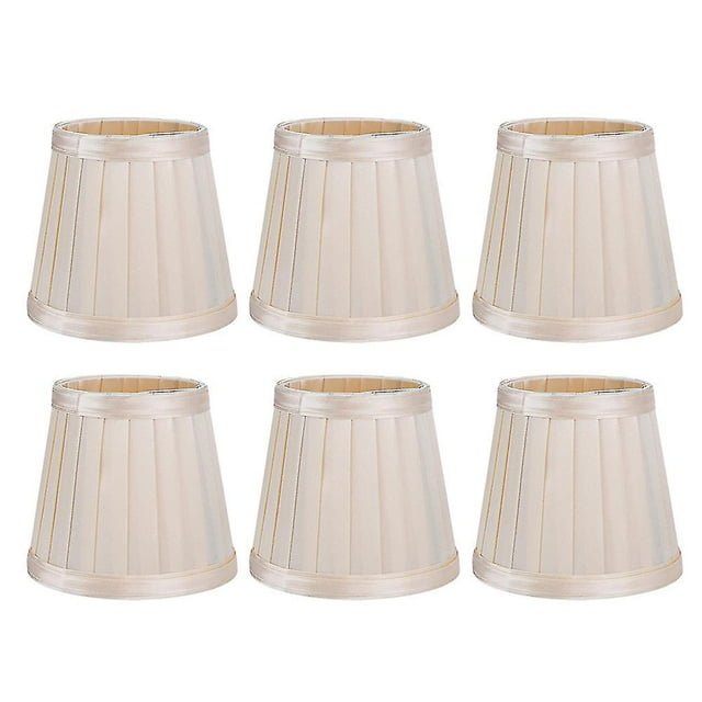 Lot de 6 abat-jours modernes et simples en tissu pour lustre, luminaire mural