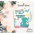 thumbnail image 5 of Darling Souvenir White Birthday Invitation Card 28 Pcs Fill or Write In Blank Invites Printable Party Supplies 5 x 7 Inches, 5 of 5