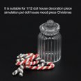 thumbnail image 4 of Muñecas Casa Dulces Christmas Candy Candy Stick Glass Jars Colores brillantes Muñeca Muñeca Miniatura Casa Accesorios Pretend Play Class 1/12 Eigraketly FN001894-00, 4 of 6
