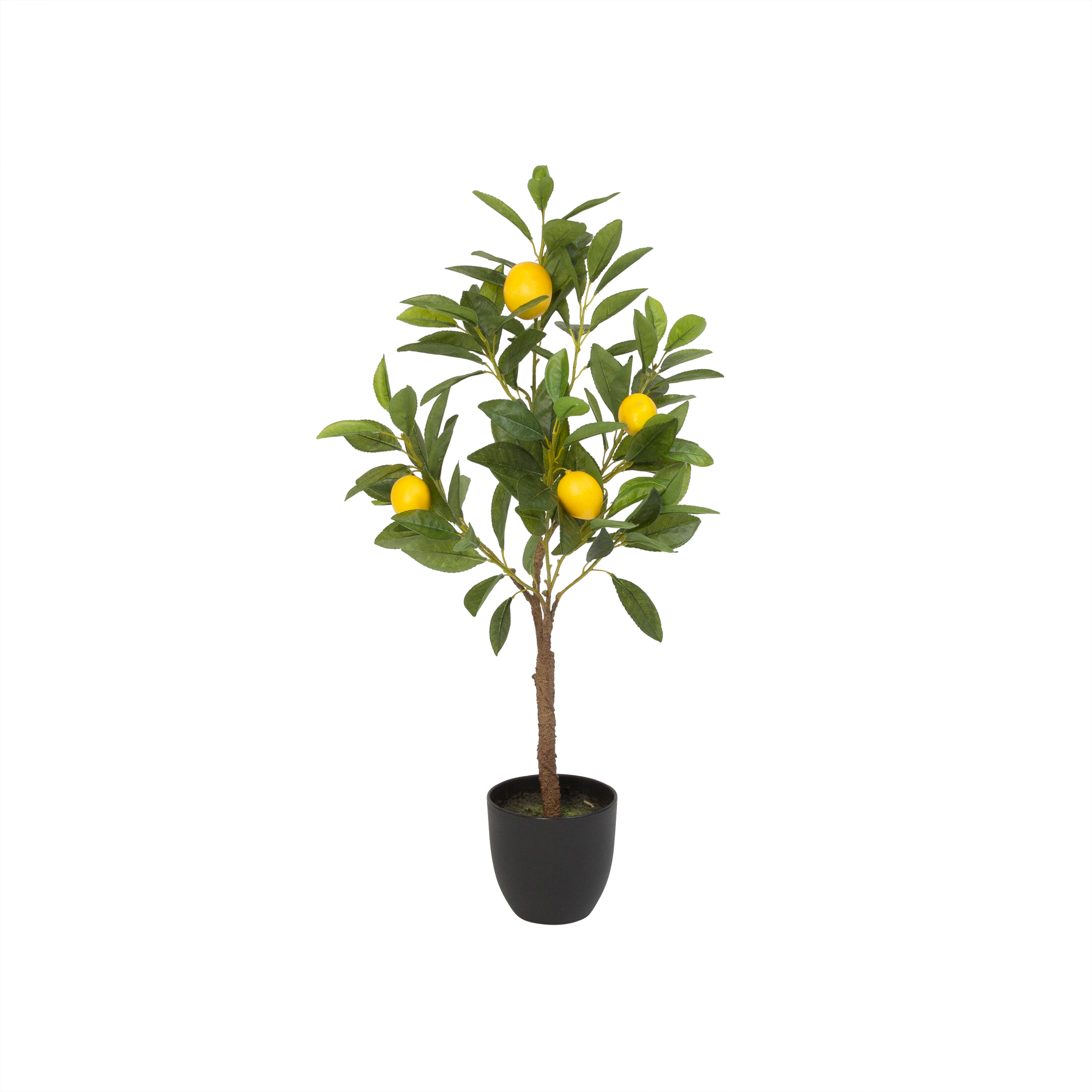 Gerson 29Inch High Artificial Lemon Tree in Black Pot