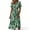Green B, variant on Dresses for Women Short Sleeve V-Neck Wrap Midi Dress Summer Plus Size Casual Vacation Sundress