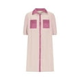 thumbnail image 4 of ALLLIST Women Dresses Puff Sleeve Spring Striped Shirt Dress Vacation Pink Casual T-Shirt Outfits for Women, 4 of 6
