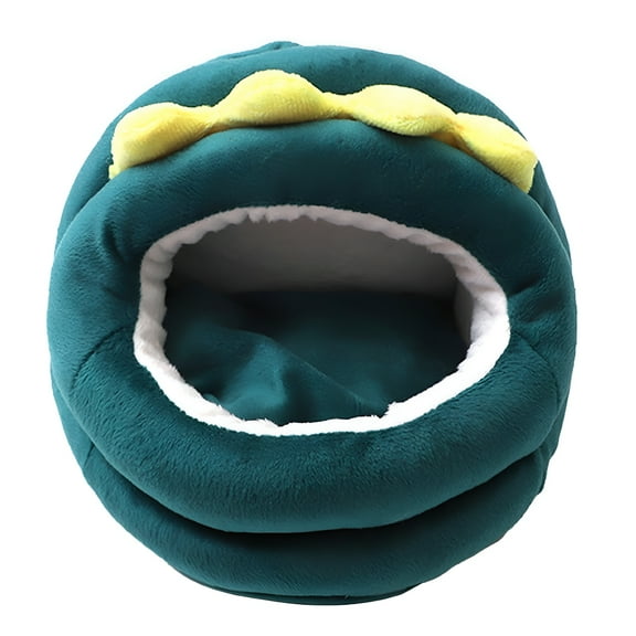 LAMIRO Small Animal Warm Bed Hideout Guinea Pig House for Hedgehog Bunny Chinchilla S Dinosaur