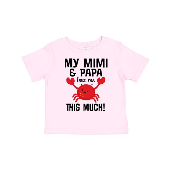 Inktastic Mimi and Papa Love Me Crab Boys or Girls Toddler T-Shirt