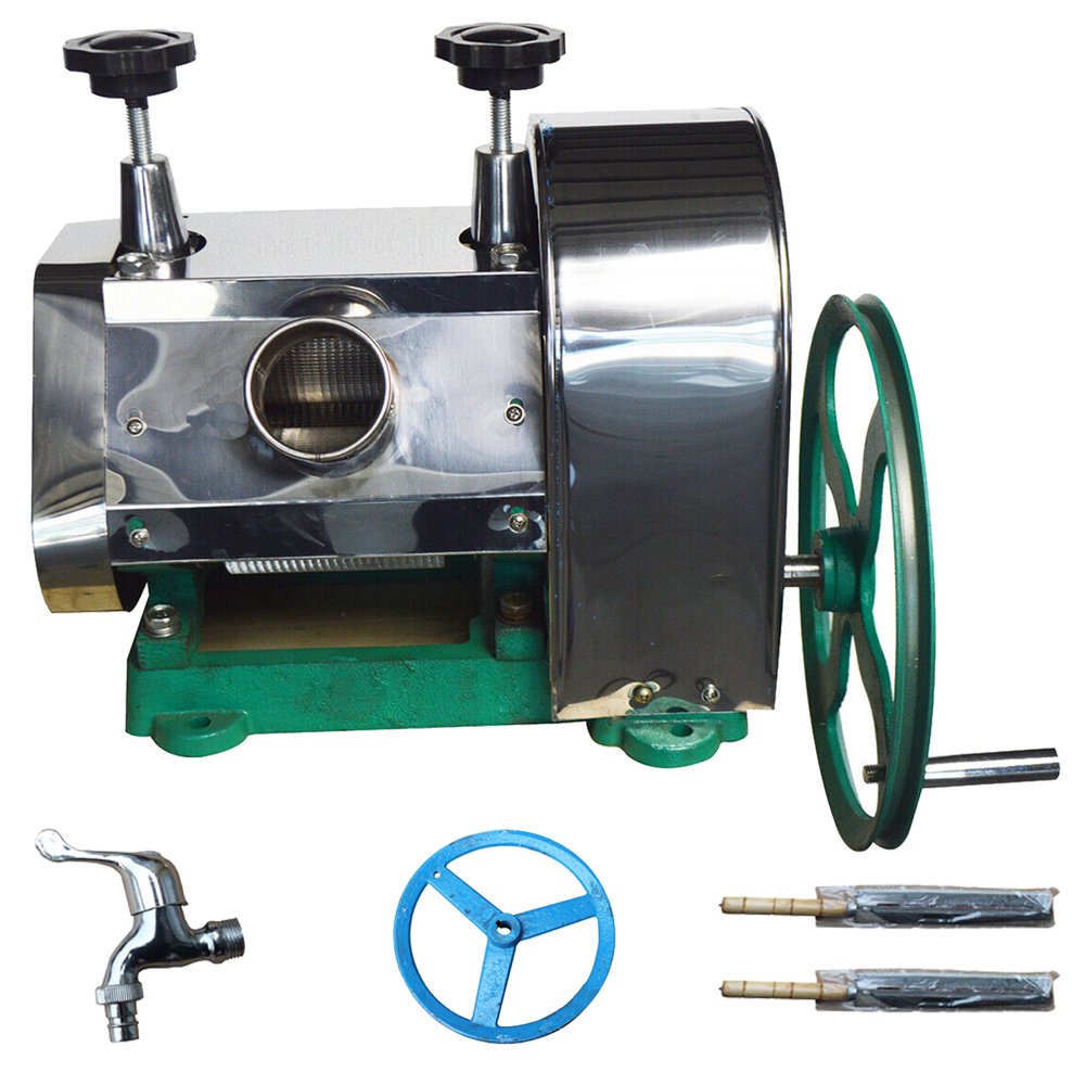 INTBUYING Manual Sugar Cane Press Juicer Machine Press Sugarcane Ginger