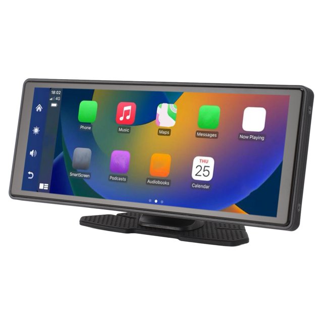Car Touchscreen, 5.0 10.26 Inch Portable Car Screen Voice Control Radio USB 2.0 Port for Carplay for Smartphones