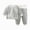 H408-Light Gray, variant on TOWED22 Toddler Boys Girls Pajamas 2 Piece Long Sleeve Pjs Set Cotton Kids Fall Winter Sleepwear 3 6 9 12 18 24 Months 2 3 4 5 6 7 8 9 Years(Pink,12-18 M)