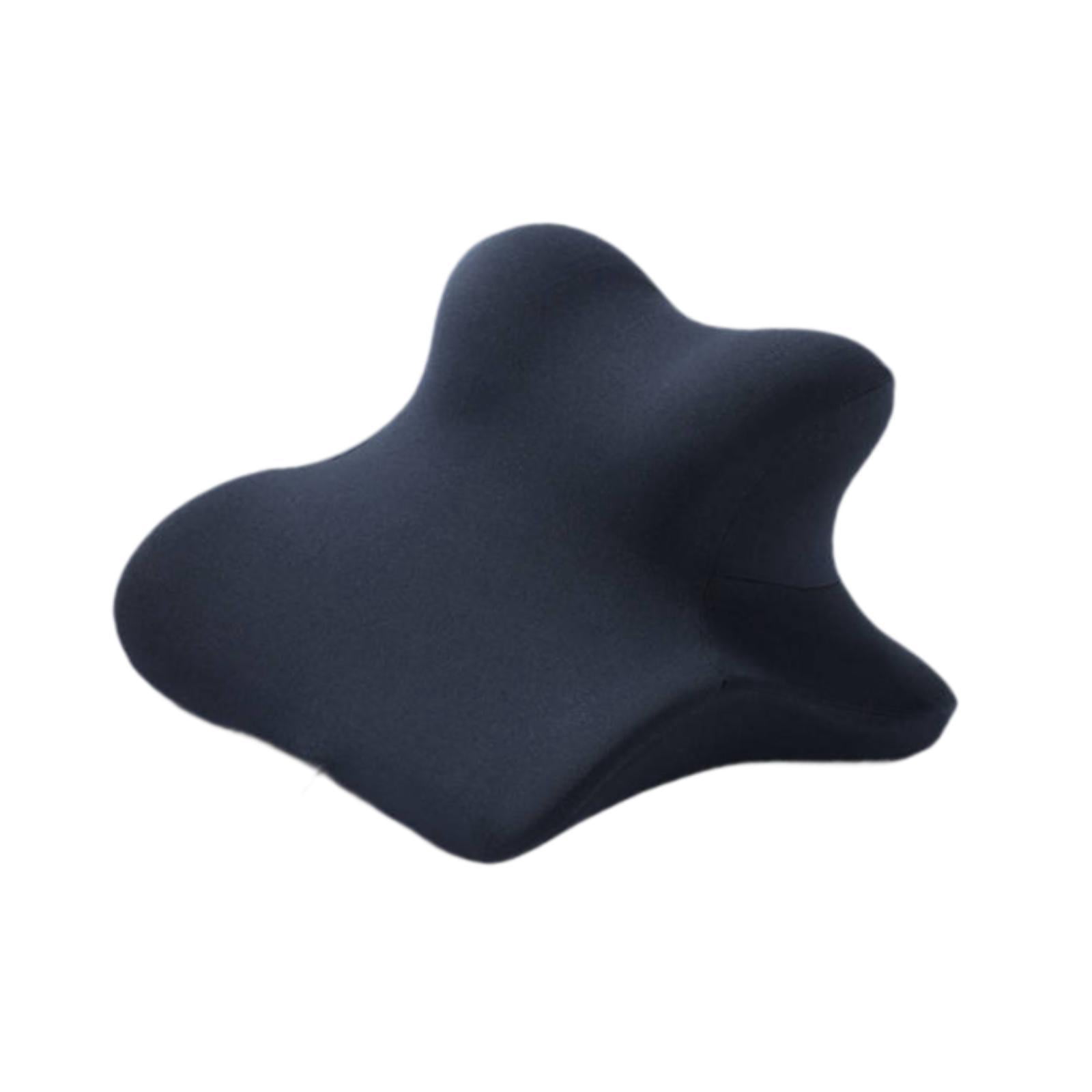 CarpNettore Neck Support Wedge Pillow for Sitting And Lying Down Memory Foam for Home Office Navy