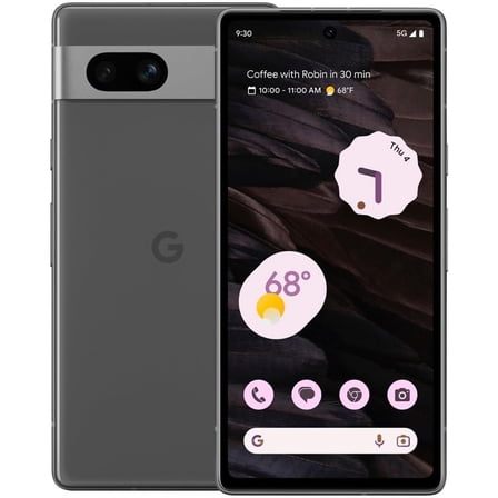 Restored Google Pixel 7a 5G, 128GB, Charcoal - Unlocked (Refurbished)