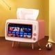 thumbnail image 5 of Organizador de almacenamiento caja plana, marco de organización para teléfono, estante retro TV, contenedor con marcos, organizador de escritorio, estante móvil, diseño plegable, metal, 5 of 7