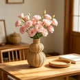 thumbnail image 6 of Honmine Wicker Style Flower Basket Vase, Imitation Rattan Woven Floral Arrangement Box, Decorative Art Object for Living Room, Tabletop, Fresh Flower Holder, 6 of 6