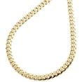 thumbnail image 2 of 10K Yellow Gold High Polish 5mm Monaco / Cuban Link Chain Statement Necklace 20", 2 of 7