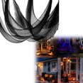 thumbnail image 4 of Ktoot Black Halloween Creepy Cloth Ragged Sheer Gauze Fabric Tear-Resistant Polyester Netting Giant 33x73 Inch Spooky Tattered Bat Decorations Yard Decor For Wall Window Doorway Haunted House Decor, 4 of 6