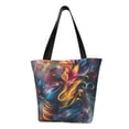 thumbnail image 1 of Fotbe Vibrant Rooster Painting Bolsa de Playa con Estampado, Bolsa de Hombro, Bolsa de Mano Espaciosa, Bolsa de Viaje Ligera, Bolsa de Compras Versátil, 1 of 6