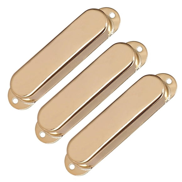3 cubiertas de repuesto para pastillas de guitarra, cubiertas de carcasa cerrada con reducción de ruido Oro