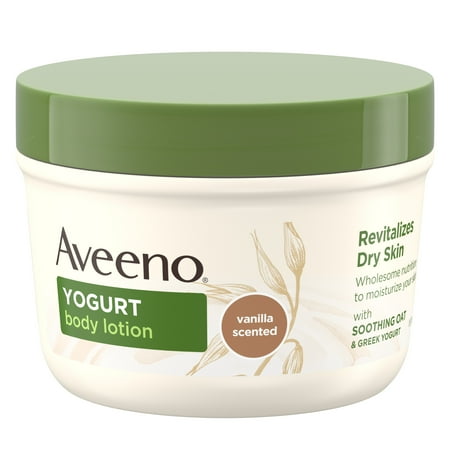 - Aveeno Daily Moisturizing Yogurt Body Lotion for Dry Skin, 7 oz