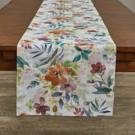 

Split P Amber Floral Printed Table Runner 15 x 72