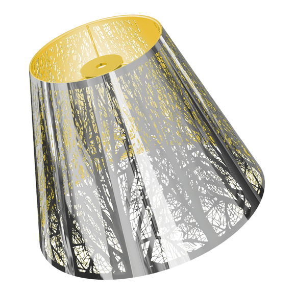 Mini Lamp Shade Cover, SWAIFDEE Metal Barrel Lampshade for Wall Lamp and Tabl Light, 5X9X7in, Small Lampshades, Spider
