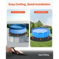 thumbnail image 4 of KFFKFF 15ft Circular Pool Cushion, Underlayment for Elevated Aquatic Facilities, Enhanced Thickness Swimming Pool Mat, Deters Piercing, Reused Geotextile Fabric Padding, Prolongs Liner Durability, 4 of 9