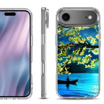 Shockproof Protective Phone Case for iPhone Air, by OneToughShield - Almond Blossom Night