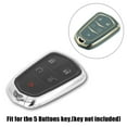 thumbnail image 3 of Unique Bargains Car Key Fob Cover 5 Button Remote Key Fob Case TPU Button Full Protector Cover Gray for Cadillac XT5 2017-2020, 3 of 7
