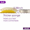 thumbnail image 4 of WILLED Heel Pads, 2 Pairs Sponge Heel Cushion Inserts, Self-Adhesive Heel Grips Liner for Women Men, Heel Protectors Prevent Too Big Shoe from Heel Slipping, Rubbing, Blisters for All Ages, 4 of 6