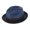 Navy, variant on Epoch Hats Company  Fedora with Contrast Band and Trim (Men)