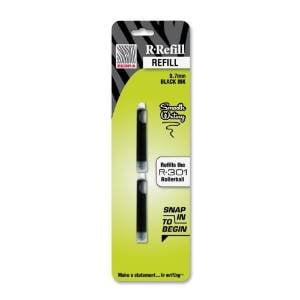 4 Packs R Refill 0 7mm Black 2 Per Pack Fits The New Model Zebra R 301 Steel Rollerball Pens By Zebra Walmart Com