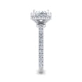 thumbnail image 2 of Circle Jewel 1.6 Ct Princess Cut Moissanite Halo Ring - 14K White Gold Plated Engagement Ring for Women - Elegant Proposal Jewelry - Stunning Wedding Ring for Her - Perfect Gift for Wife, 2 of 4