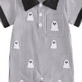 thumbnail image 5 of 3-6 Months Newborn Preemie One-Piece Jumpsuit Halloween Pumpkin Embroidered Jumpsuit Lapel Climbing Suit Black Bodysuit Baby Gift, 5 of 5