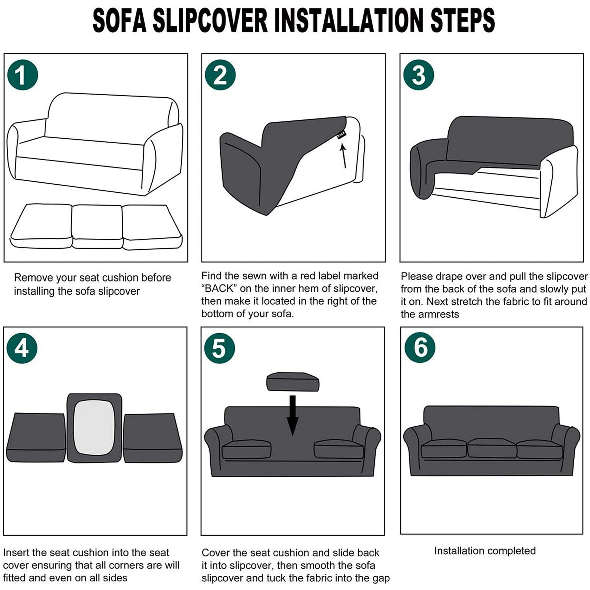 How To Put Seat Covers On Sofa