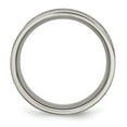 thumbnail image 3 of Titanium 8mm Satin and Polished Scroll Design Band, 3 of 8