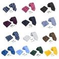 thumbnail image 2 of Men Tie Pocket Square Cufflink Set for Office Business Meeting Formal Wear Accessory Gift for Boyfriends Husband, 2 of 13