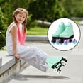 thumbnail image 6 of EONROACOO Teen Adult Light up Skates, Green Roller Sktes for Women Girls(Women 7/Men 5.5), 6 of 11