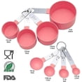 thumbnail image 2 of Juego de cucharas medidoras, taza medidora negra con asas de acero inoxidable, cocina, 2 of 5