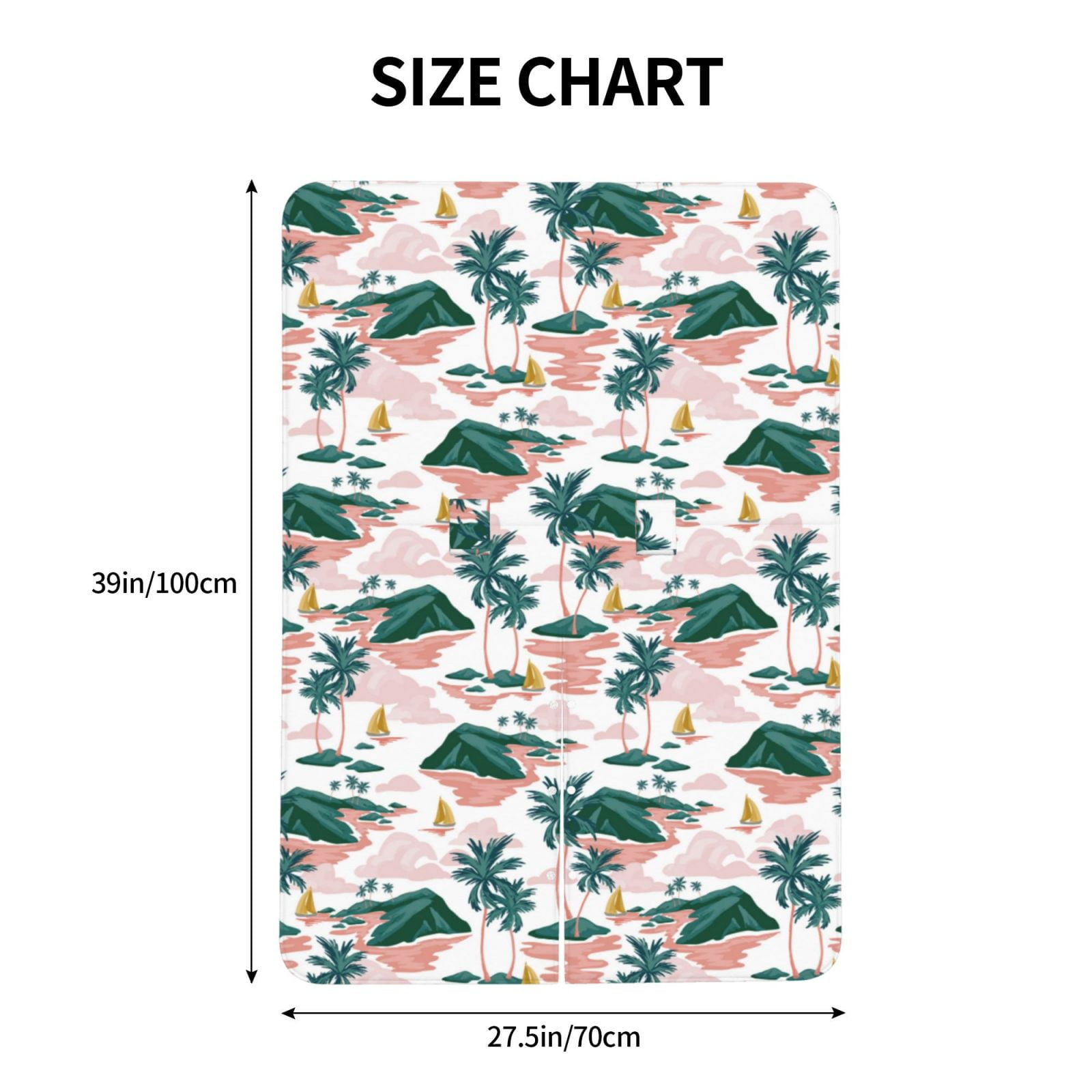 Naloa Hawaii Palms Baby Car Seat Cover, Breathable Baby Carrier Cover, Multiuse Baby Carrier Cover & Nursing Breastfeeding Cover