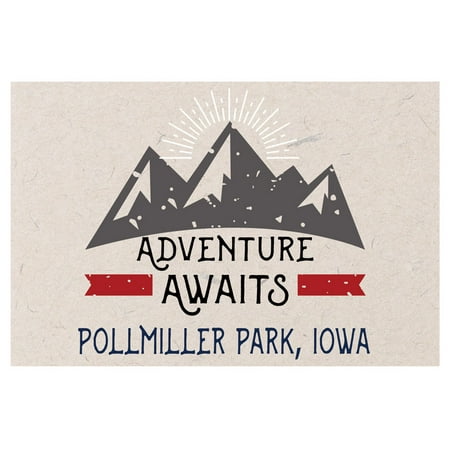 

Pollmiller Park Iowa Souvenir 2x3 Inch Fridge Magnet Adventure Awaits Design