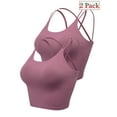 thumbnail image 1 of 2Pack Women Leopard Printed Sexy Padded Push Up Bralet Bra Vest Tank Crop Tops Underwear Casual Scoop Neck Sleeveless Cropped Tops Strappy Back Tank Tops, 1 of 8