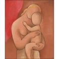 thumbnail image 2 of Mikuláš Galanda 20x23 Gold Ornate Framed and Double Matted Museum Art Print Titled - Mother with Child (1934), 2 of 4
